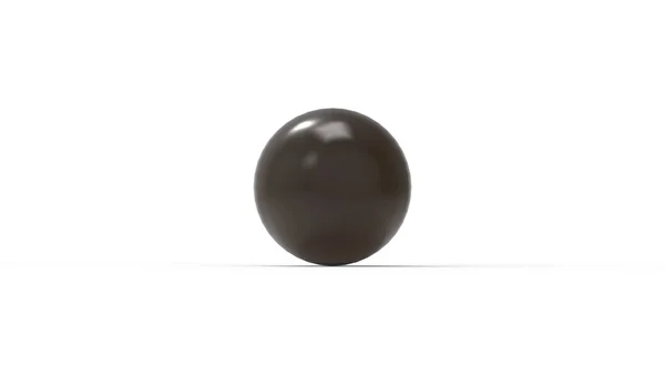 Esfera bola 3d representación en múltiples materiales aislados en el fondo del estudio — Foto de Stock