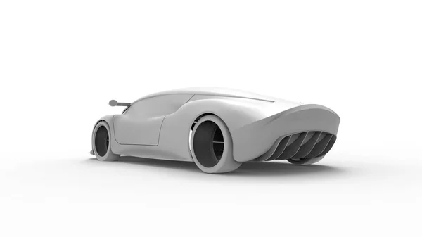 Concepto deportivo representación de coches aislados en fondo blanco —  Fotos de Stock
