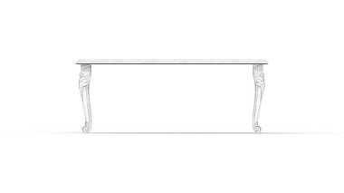 Klasik vintage tablo beyaz arka planda izole