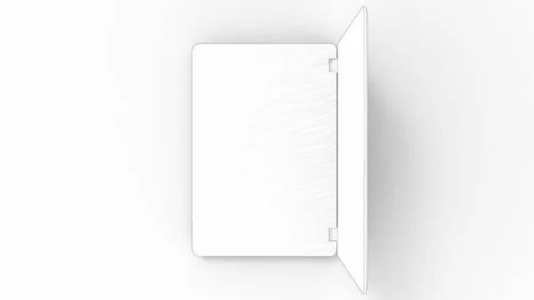 3d renderowania szkic laptopa odizolowany w białym tle — Zdjęcie stockowe