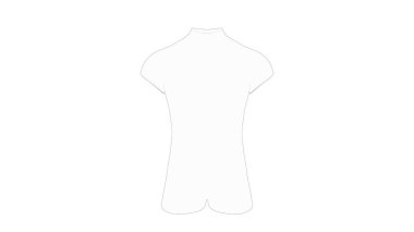 Beyaz arkaplanda izole edilmiş bir erkek gövdesinin 3D görüntüsü