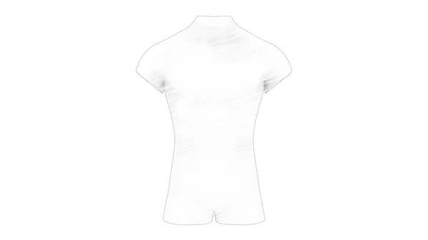 3d rendering of a male torso isolated in white background — 스톡 사진