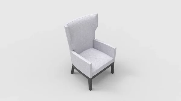 Representación 3D de un sillón de silla alta asiento interior del producto — Foto de Stock