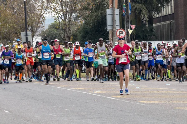 Pinetown Durban South Africa June 2018 Midday Many Unknownn Runners — Stock Photo, Image