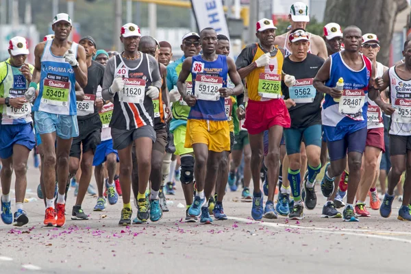 Pinetown Durban Afrique Sud Juin 2018 Midi Nombreux Spectateurs Coureurs — Photo