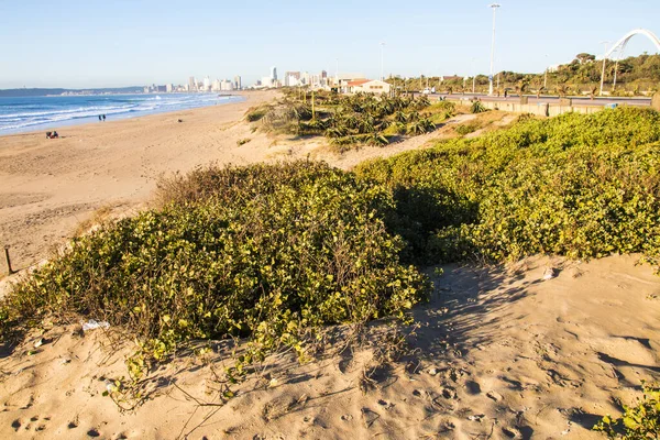 Vue sur la mer et la plage de Durban — Photo