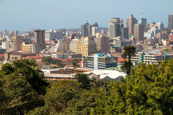 Durban Edificios Del Centro Ciudad Como Muestra Desde Berea Con — Foto de Stock