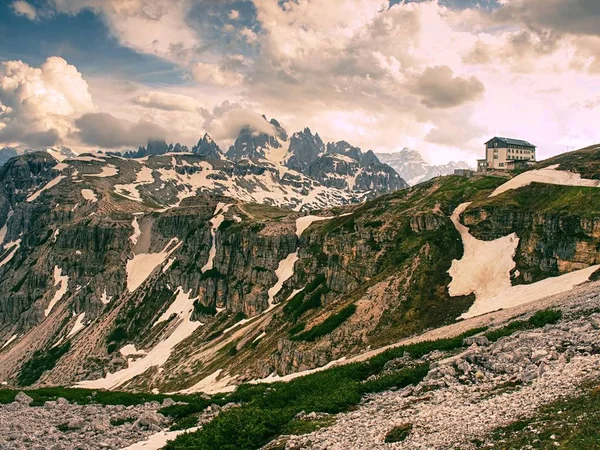 Wild Bergen Kalm Scène Levensstijl Actieve Reizen Wandelen Schilderachtige Landschap — Stockfoto