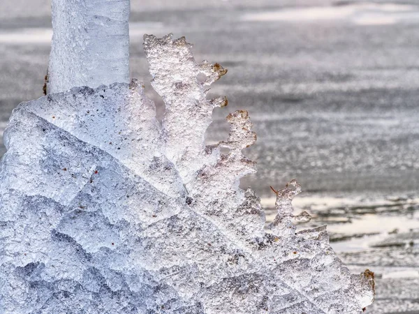 Derretimiento Glaciares Aumento Los Niveles Del Río Resultado Acciones Humanas —  Fotos de Stock