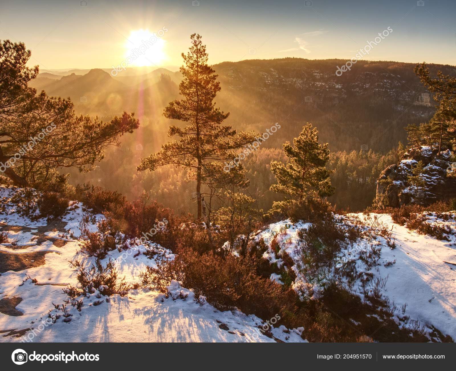 Enjoy Spring Trail Snowy Rocky Mountains View Trough Trees Misty Stock Photo Image By C Rdonar Enjoy Spring Trail Snowy Rocky Mountains View Trough Trees Misty Stock Photo Image By C Rdonar
