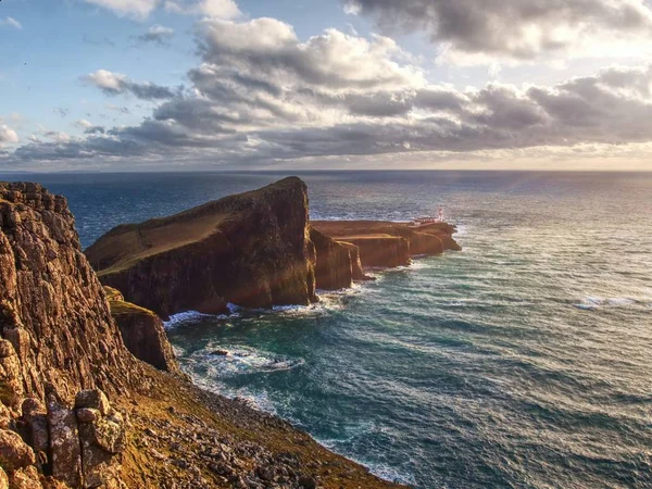 Falaise Rocheuse Neist Point Île Skye Écosse Grande Bretagne Europe — Photo