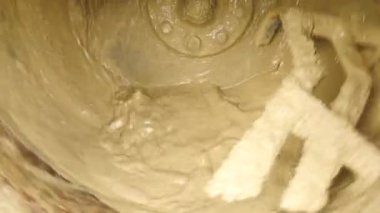 Beton Mikser ayrıntı. Beton karıştırıcı inşaat sahasında yapma