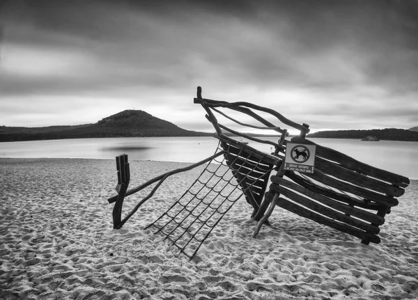 Aquapark Machovo Lake Czech Republic 24Th Seprtember 2018 Abandoned Children — Stock Photo, Image