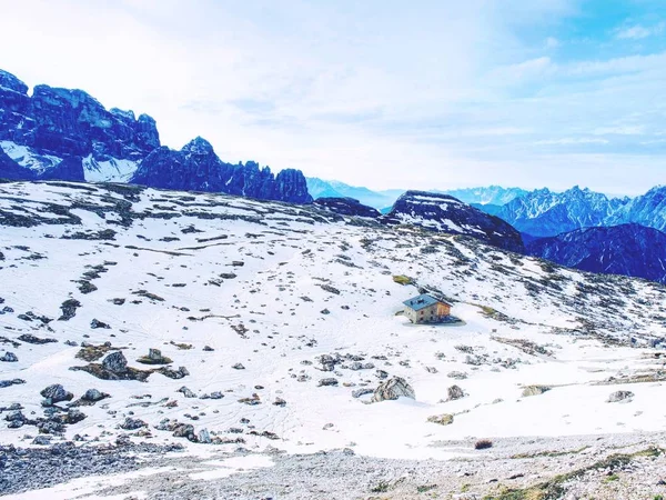 Berg Och Vandringsled Sexten Dolomiterna Södra Tyrol Italien Mycket Populära — Stockfoto