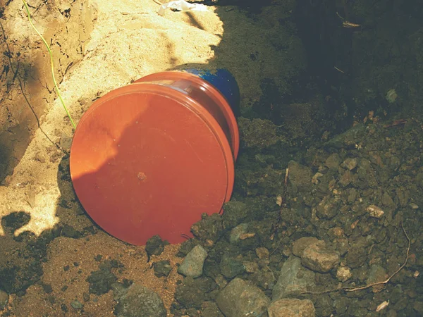 Pose Tuyaux Pehd Sous Terre Système Eau Portable Ville Tuyau — Photo