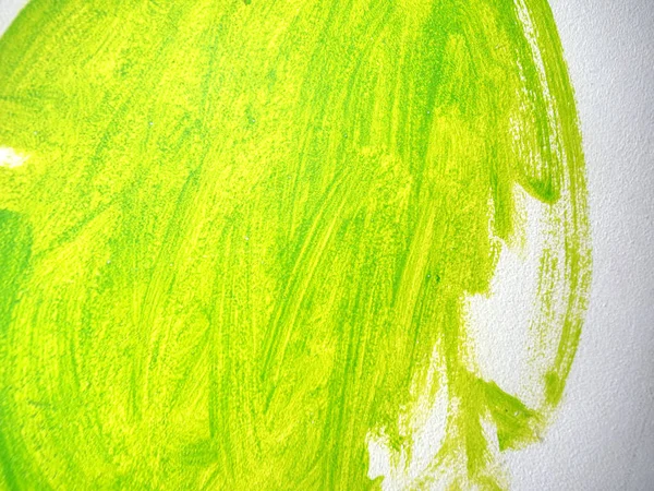 Pinceladas Largas Verdes Detalladas Estuco Arenoso Yeso Decorativo Pared Dormitorio —  Fotos de Stock
