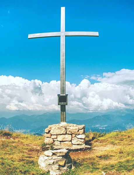 Top Kruis Berg Alpen Italien — Stockfoto