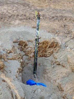 Yeni içme suyu musluk şehir sokak, bakım çalışmaları, kazı, onarım inşası,