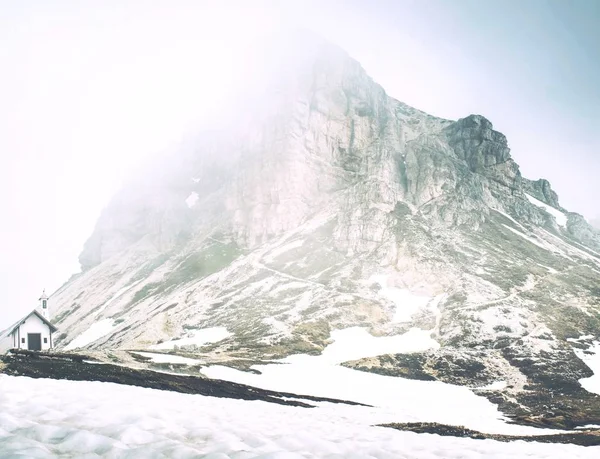 Kleine Weiße Kapelle Mai 2018 Tre Cime Nationalpark Dolomiten Berge — Stockfoto