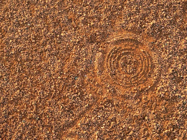 Tennis Court Foot Marks Antuka Wait Service Empty Tennis Court — Stock Photo, Image