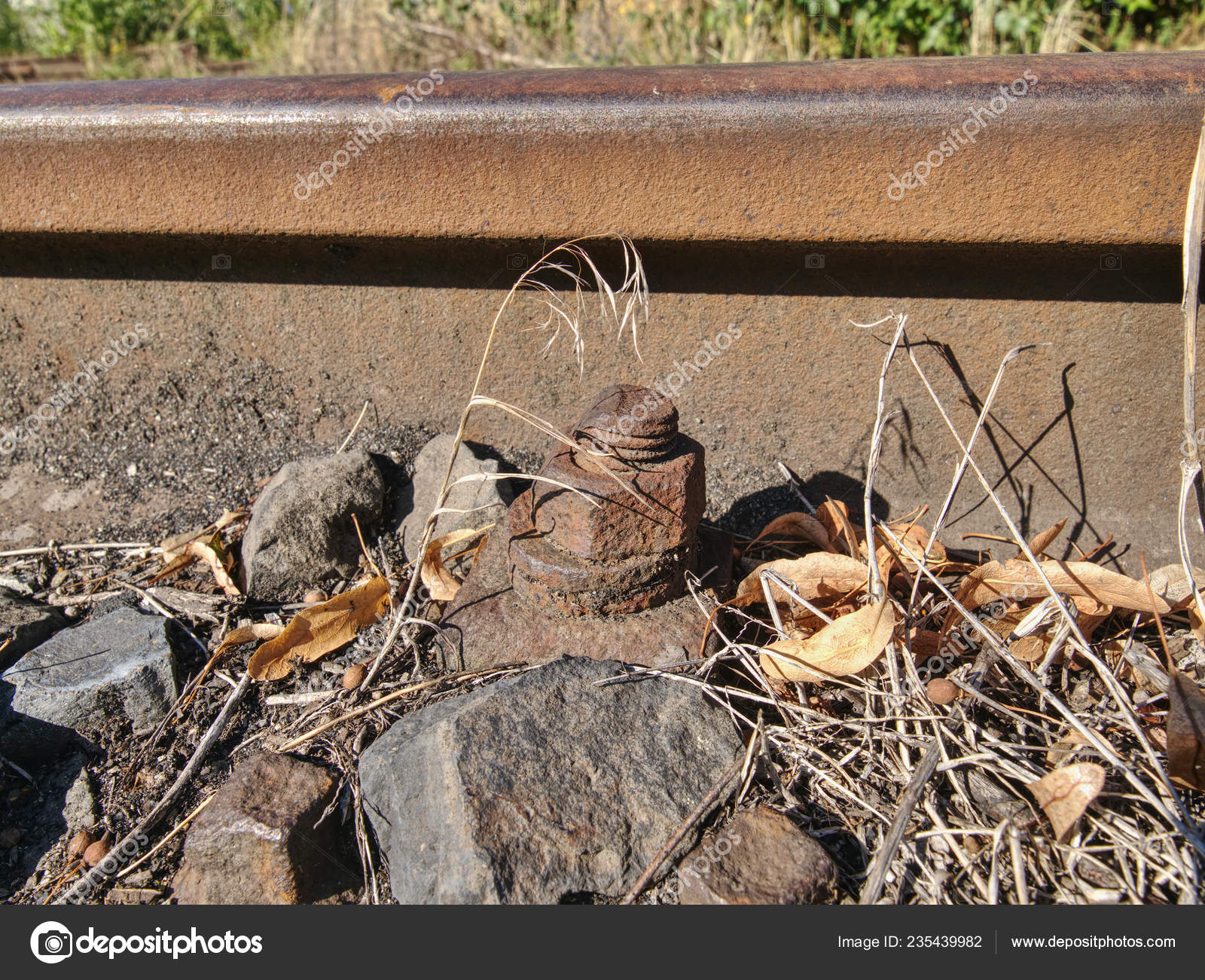 railroad track wood