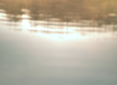 Göl yüzeyi güneş doğarken Ladin ormanı yansıtan soyut doğa arka 