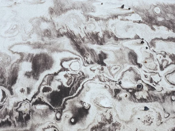 Sediment Våt Sand Skapat Naturliga Typ Bild Virvlar Med Mjuk — Stockfoto