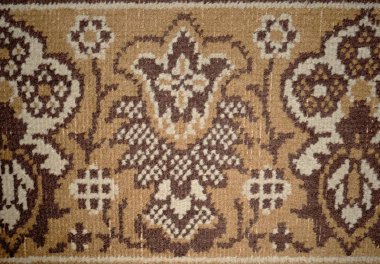 House katta yıpranmış halı gri kahverengi yün doku. Doku Tekstil çizgili desenli kilim
