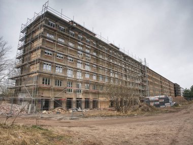 Prora Rügen Adası, Almanya. 27 Ocak 2018. Tarihsel Nazi Resort Prora şikayetler üzerinde şimdi hayatı döndü. 