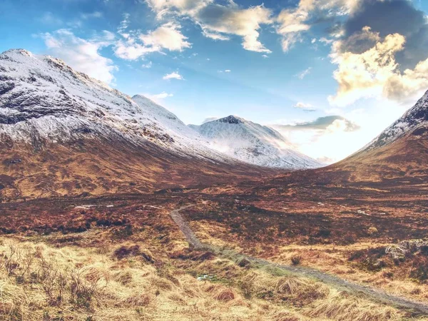 Landschaft Unterhalb Des Flusses Coupall Bei Glencoe Schottischen Hochland — Stockfoto