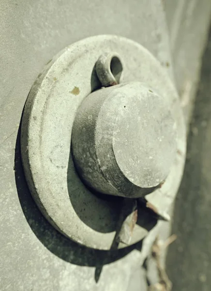 Güvenlik Bölüm delik-balta salıncak eklemde açık split PIN. — Stok fotoğraf