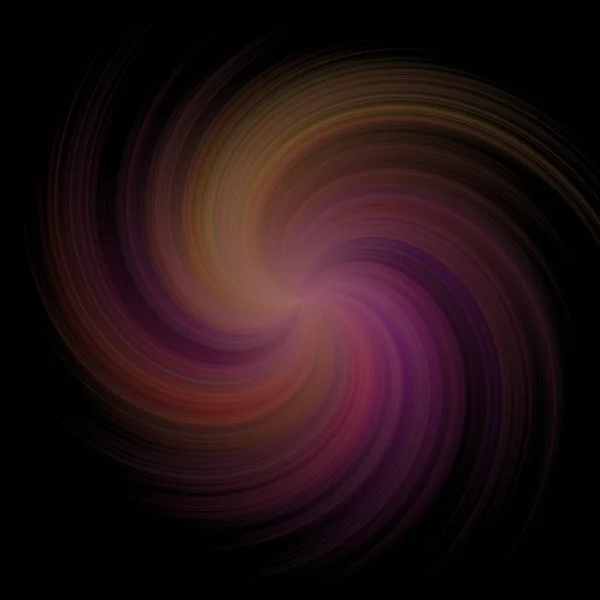 Spirale torsadée colorée en noir. Fantaisie ou objet d'artiste . — Photo