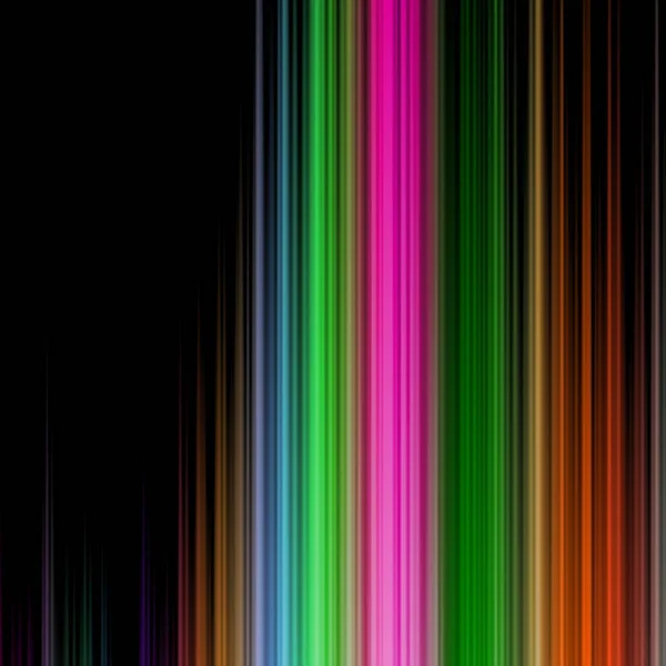 Kreativní ilustrace spektra duhového oslnění na černém — Stock fotografie
