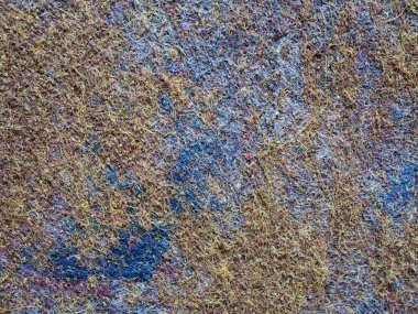 House katta yün yıpranmış halı. Çizgili desen