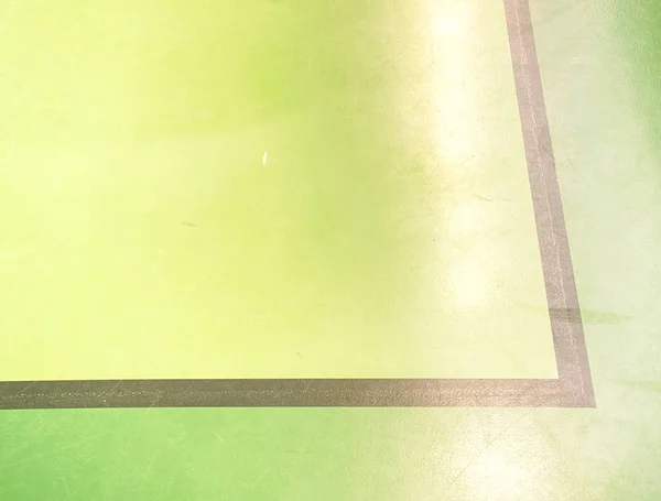 Piso de quadra de cor verde para treinamento e torneio — Fotografia de Stock