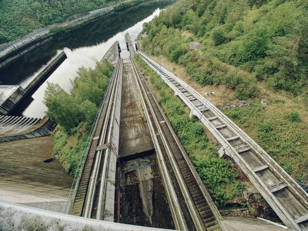 Part of dam building and device for daily service. — Stock Photo, Image