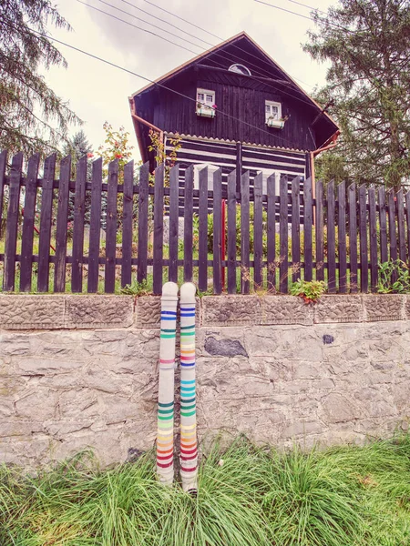 Дренажная труба из пластика . — стоковое фото