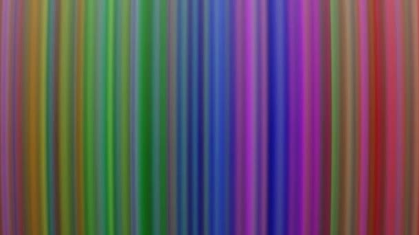 Tiras Colores Brillantes Oscuros Cálidos Fríos Moviéndose Pantalla Rgb Lado — Vídeos de Stock