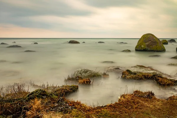 Costa Pedregosa Del Promontorio Del Cabo Arkona Pico Norte Isla — Foto de Stock