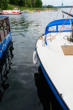 Plateliai Litvanya 08: 24 2020 Yarmouth Eski Gaffers Festivali 'nde klasik yatlar