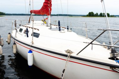 Plateliai Litvanya 08: 24 2020 Yarmouth Eski Gaffers Festivali 'nde klasik yatlar