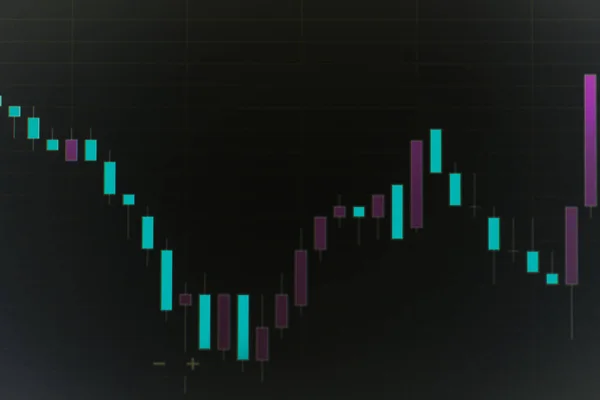 Wirtschaftliche Diagramme Börse Für Geschäfts Und Finanzkonzepte Dunkles Hintergrundkonzept — Stockfoto