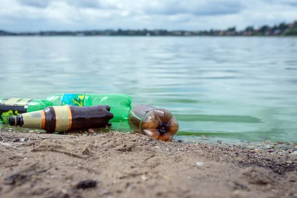 Resíduos Marinhos São Resíduos Produzidos Por Seres Humanos Que São — Fotografia de Stock