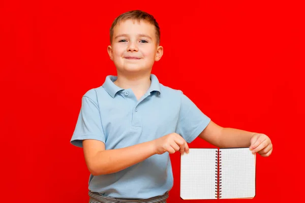 Strano Cuccessful Sorridente Calma Ragazzo Caucasico Una Shirt Azzurro Tiene — Foto Stock