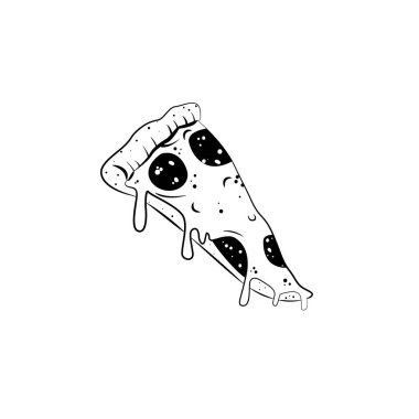 Vektör çizim pizza