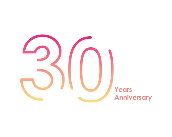 Vector logo aniversario — Archivo Imágenes Vectoriales