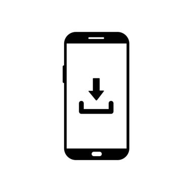 Düz biçimli akıllı telefon simgesi.