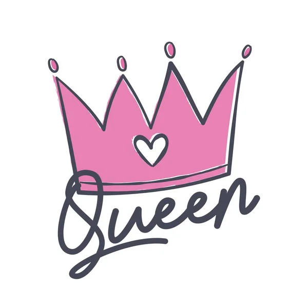 Kraliçe taç vektörü — Stok Vektör