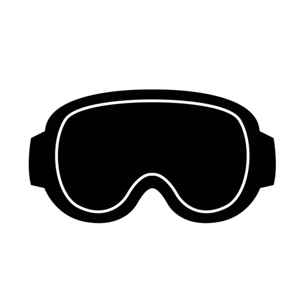 Snowboarding glasses icon — Stock Vector