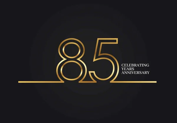 85 Years Anniversary — Stock Vector